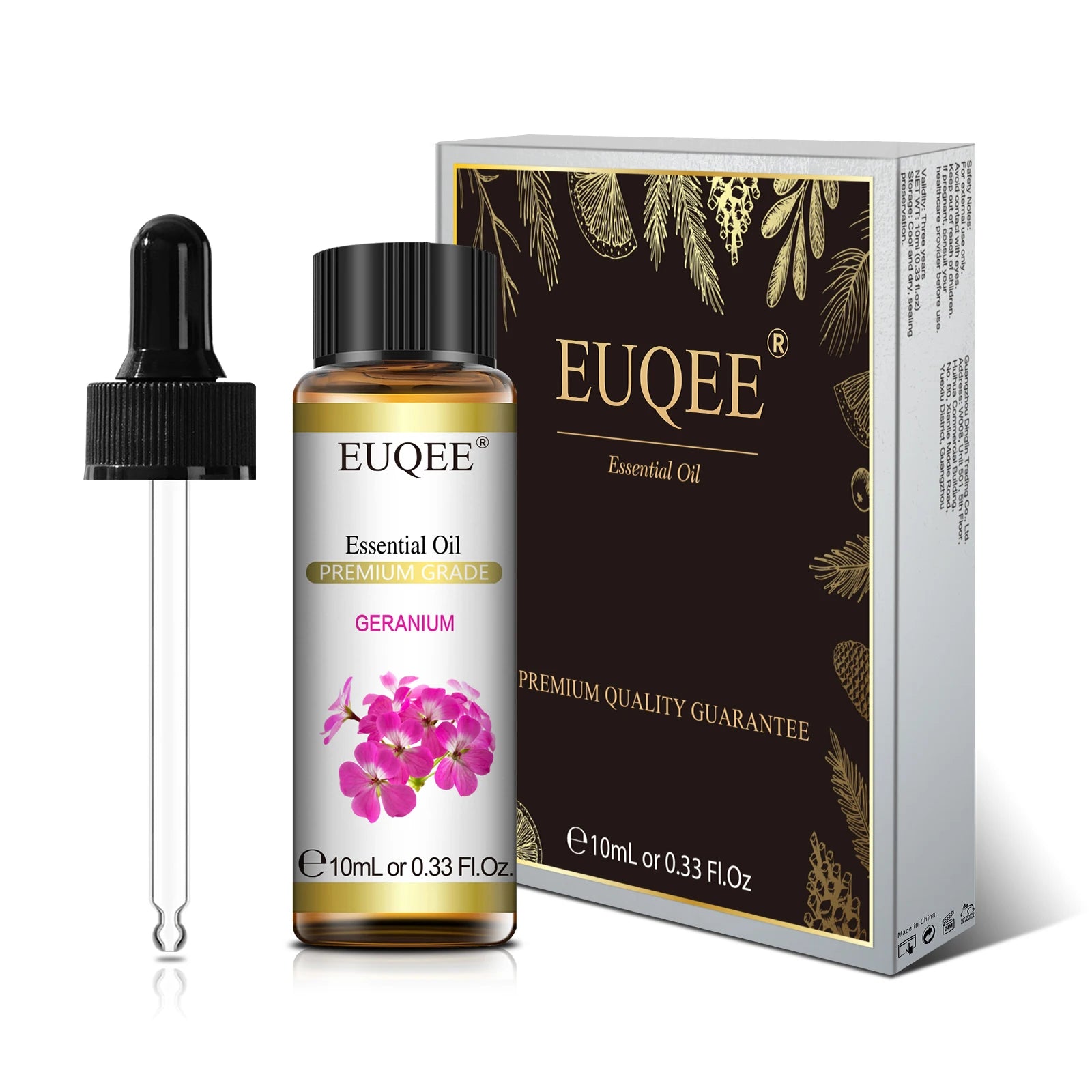 Indulge in Nature's Essence: 10ml Pure Essential Oil Set with Dropper - Lavender, Jasmine, Eucalyptus & Vanilla for Ultimate Aromatherapy