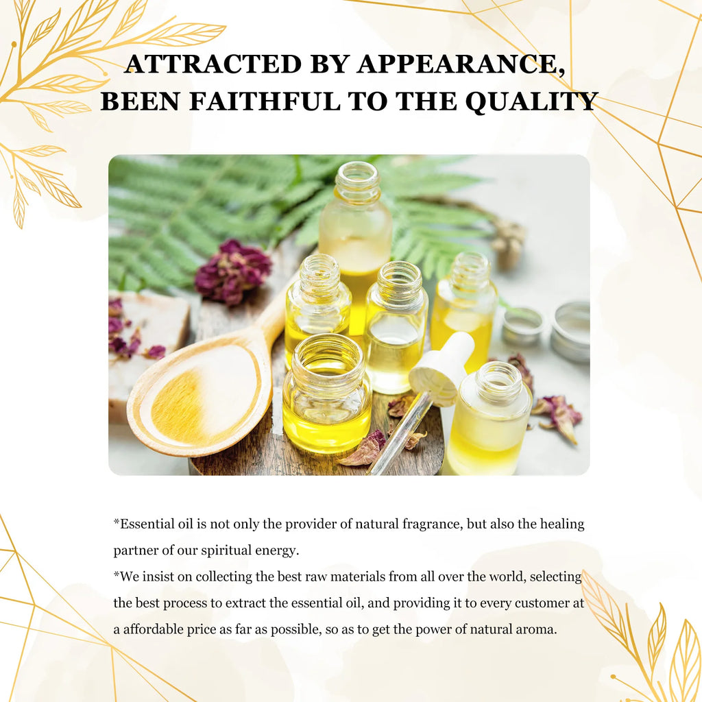 Indulge in Nature's Essence: 10ml Pure Essential Oil Set with Dropper - Lavender, Jasmine, Eucalyptus & Vanilla for Ultimate Aromatherapy