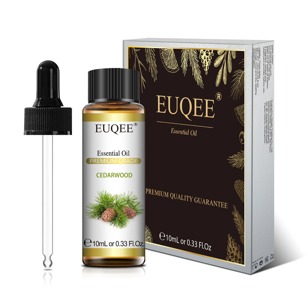 Indulge in Nature's Essence: 10ml Pure Essential Oil Set with Dropper - Lavender, Jasmine, Eucalyptus & Vanilla for Ultimate Aromatherapy